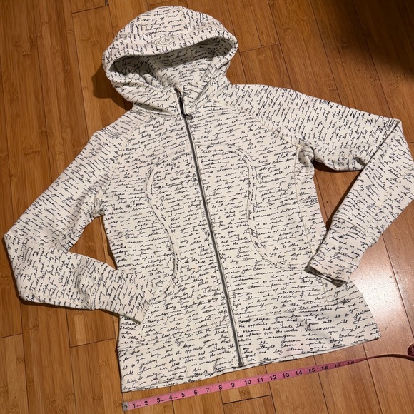 lululemon athletica White Hoodie with Black Script - Picture 12 of 16